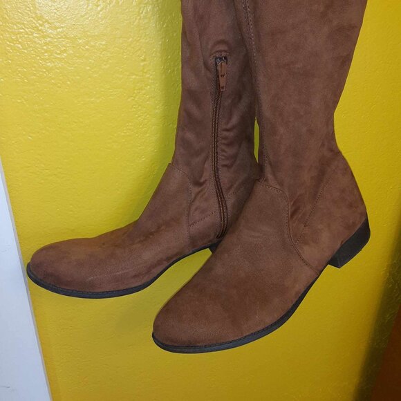 a new day Sidney thigh high tall boots Cognac Size 11 - Picture 2 of 12